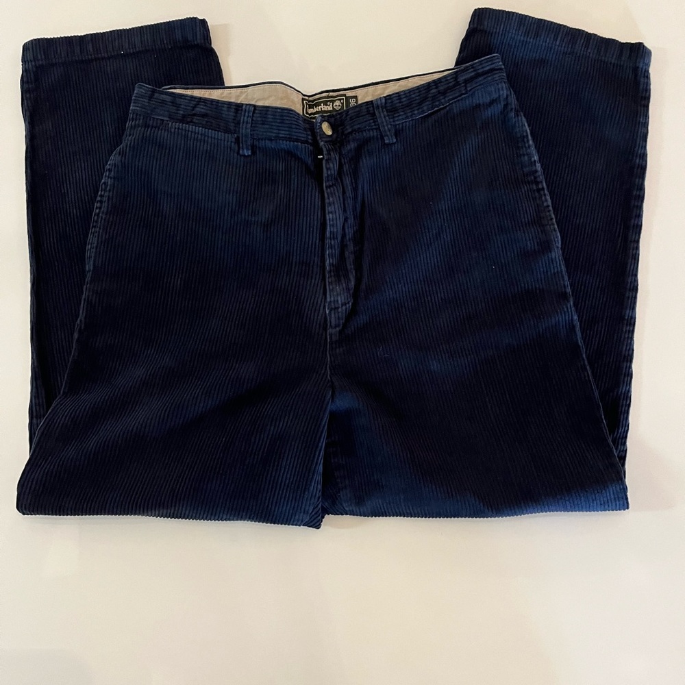 VTG Timberland Navy Corduroy Pants, Size 36x30 - Picture 2 of 7
